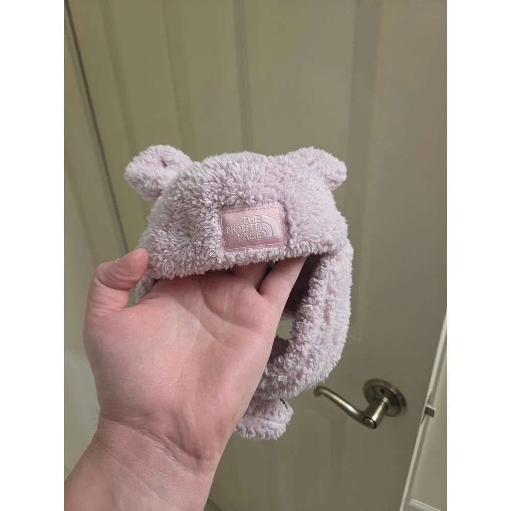 The‎ North Face Baby Bear Fleece Beanie Hat Pink 12-24M Trapper Earflap Hat